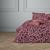 Mistral Home Dekbedovertrek - 200x200 cm - 100% katoen satijn - 2 kussenslopen - Bordeaux, wit