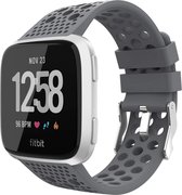 YONO Fitbit Versa 2 Bandje - Siliconen - Sport Air - Grijs - Small
