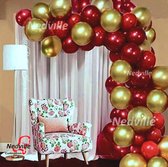 Nedville Ballonnen - 50 romantisch assortiment metallic ballonnen - Sara - Abraham - verjaardag ballonnen - Balonnen ;) extra groot 38 cm - hoge kwaliteit bio afbreekbaar latex - lucht en Hel