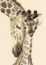 2 Giraffen borduren (pakket)