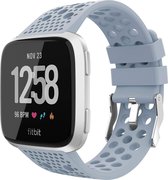 YONO Fitbit Versa 2 Bandje - Siliconen - Sport Air - Lichtblauw - Small