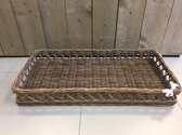 Rieten Dienblad 100cm - Dienblad Rattan - Rechthoek 100x50cm