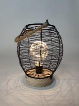 Led lamp draad rond - Lamp - Huis - Inrichting - Industrieel - LED light - Zwart design