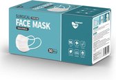Inhrentcare, Chirurgisch, Type IIR medisch mondkapje, mondmasker, blauw, 50 stuks, BFE> 98%, EN14683: 2019