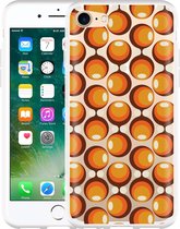 iPhone 7 Hoesje 70s Oranje - Designed by Cazy