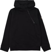 Lyle and Scott Angle Zip LB Hoodie jongens casual sweater zwart