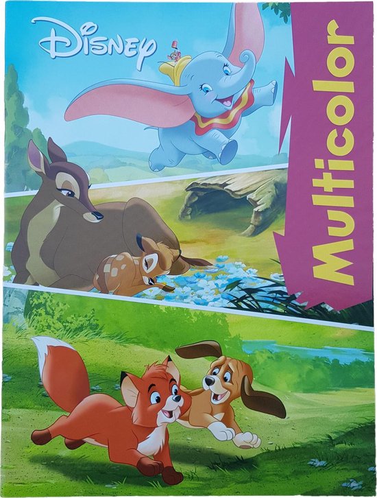 Disney's "Dombo, Bambi & Frank & Frey" Kleurboek +/ 16 kleurplaten