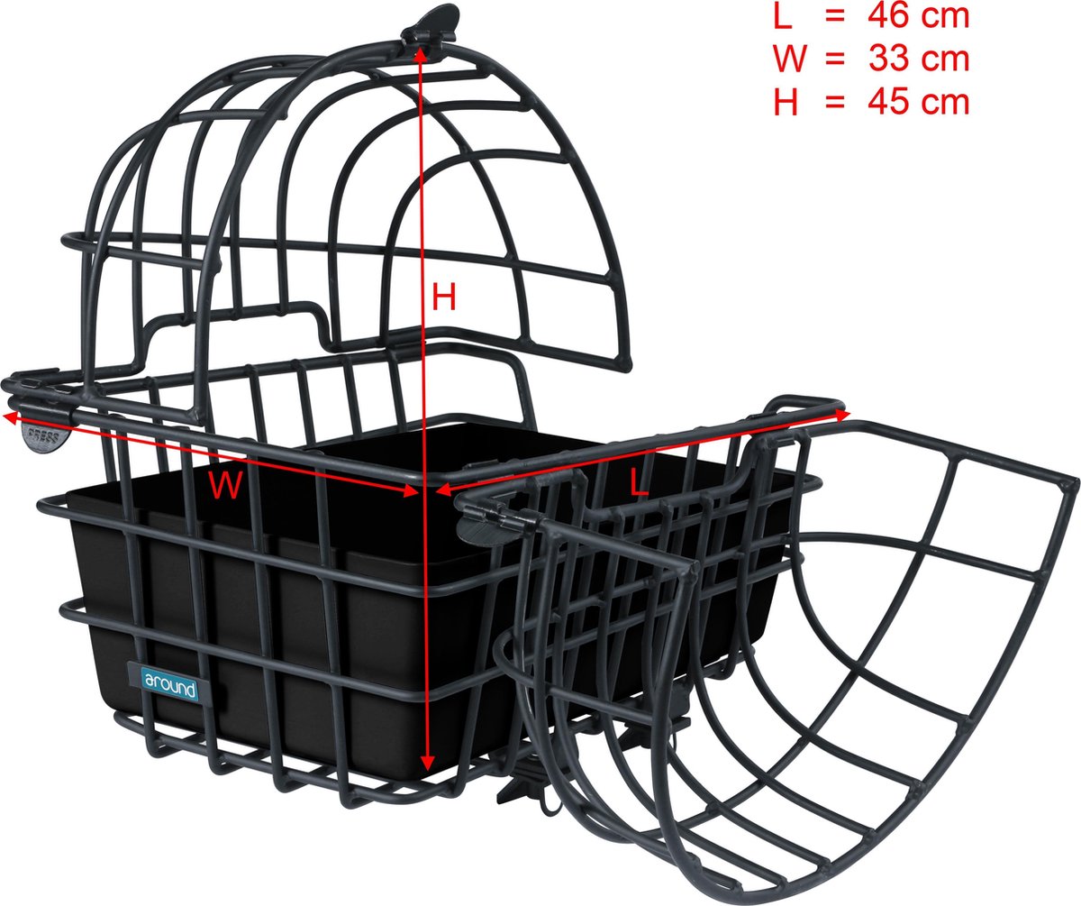 Hondenfietsmand LUNA achterop