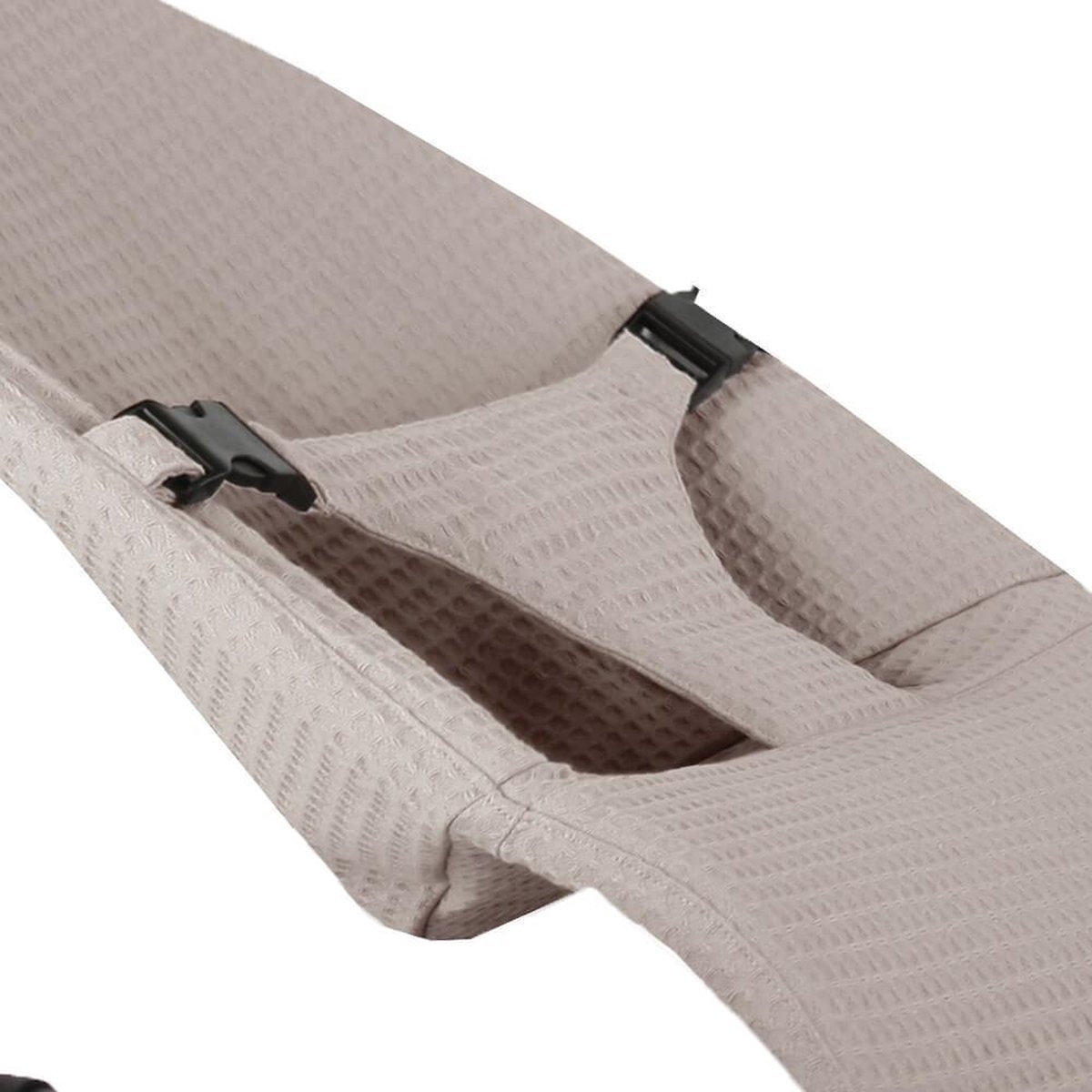 Ukje Hoes Wipstoelhoes geschikt voor BabyBjörn Wipstoel - Ter Vervanging Originele Baby Björn Hoes - Perfecte Pasvorm - Zacht katoen - Makkelijk Wasbaar - Taupe Wafelstof — cadeau in Cadeau-ideeën - foto 2