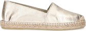 Manfield - Dames - Gouden leren espadrilles - Maat 37