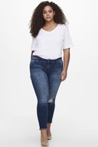 ONLY CARMAKOMA CARWILLY REG SKINNY ANK JEANS MBD NOOS Dames Jeans - Maat 44
