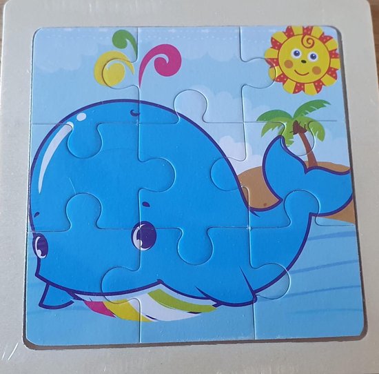 Mini puzzel walvis - Stuks - puzzel | bol.com