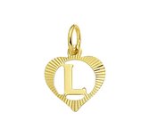 Robimex Collection Hanger Letter L in Hartje - Goud