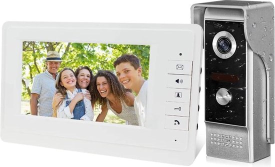 7 inch video-intercom bedraad video-deurintercomsysteem voor thuis, één  binnenmonitor... | bol.com