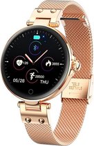 SmartWatch-Trends RS6 - Smartwatch - Thermometer - Hartslagmeter - Dames Watch - Goudkleurig