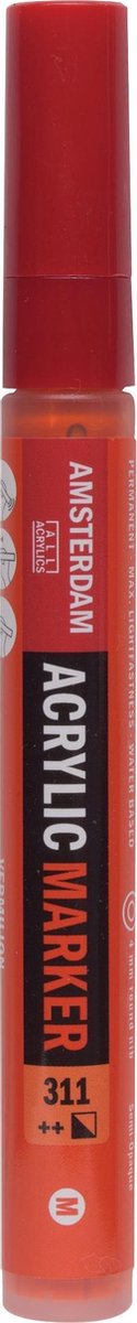 Amsterdam Markers 4 mm Vermiljoen 311