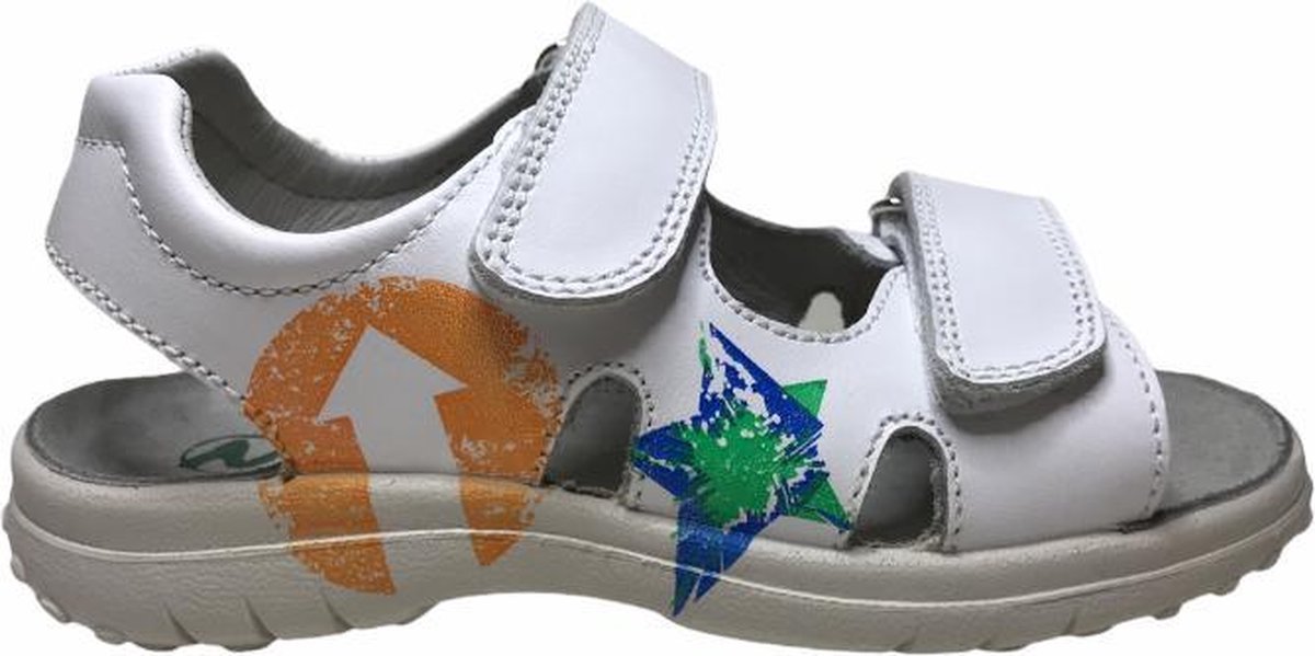 Naturino velcro pijl lederen sandalen Havasu wit