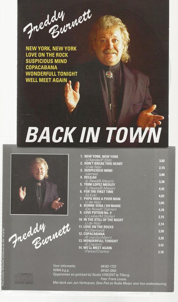Freddy Burnett - Back in Town