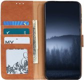 KHAZNEH Nokia 5.4 Hoesje Retro Wallet Book Case met Stand Oranje