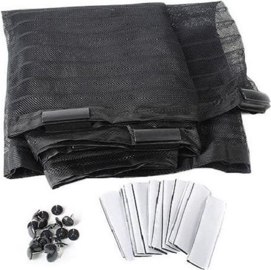 Magnetische Insectengaasdeur 205 x 205 cm Laat Frisse Lucht Binnen Gordijn Muggennet Full Frame Magic Tape Voor Balkondeur Keuken Woonkamer Schuifdeur, Zwart