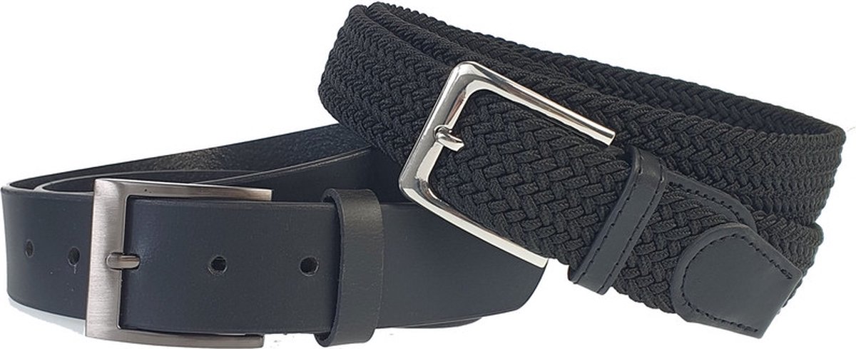 LIFKOME Broekriem met gesp lederen riem mannen riem