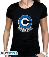 Dragon Ball - Tshirt "DBZ/ Capsule Corp" woman L black