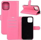iPhone 12 Pro Hoesje Wallet Case Roze
