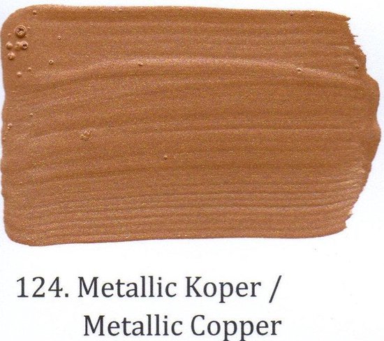 bol.com | L' Authentique metallic muurverf - nr 124 Koper - 1 liter