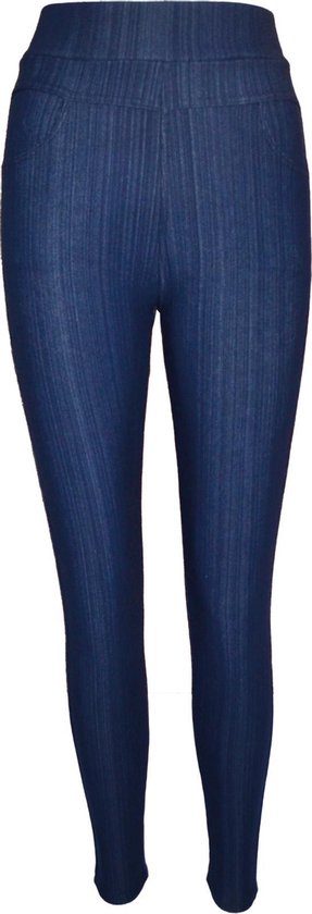 Dames legging jeanslook blauw S/M | bol.com