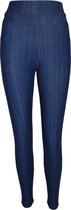 Dames legging jeanslook blauw S/M