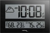 TECHNOLINE WS8011 JUMBO-klok / wekker (43 x 28 cm), radio-controlled, met weergave temperatuur en luchtvochtigheid
