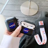 NASA Silicone Case Cover Hoesje voor Apple Airpods - Zwart