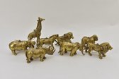 HANGDECO SAFARI DIEREN GOUD SET VAN 4