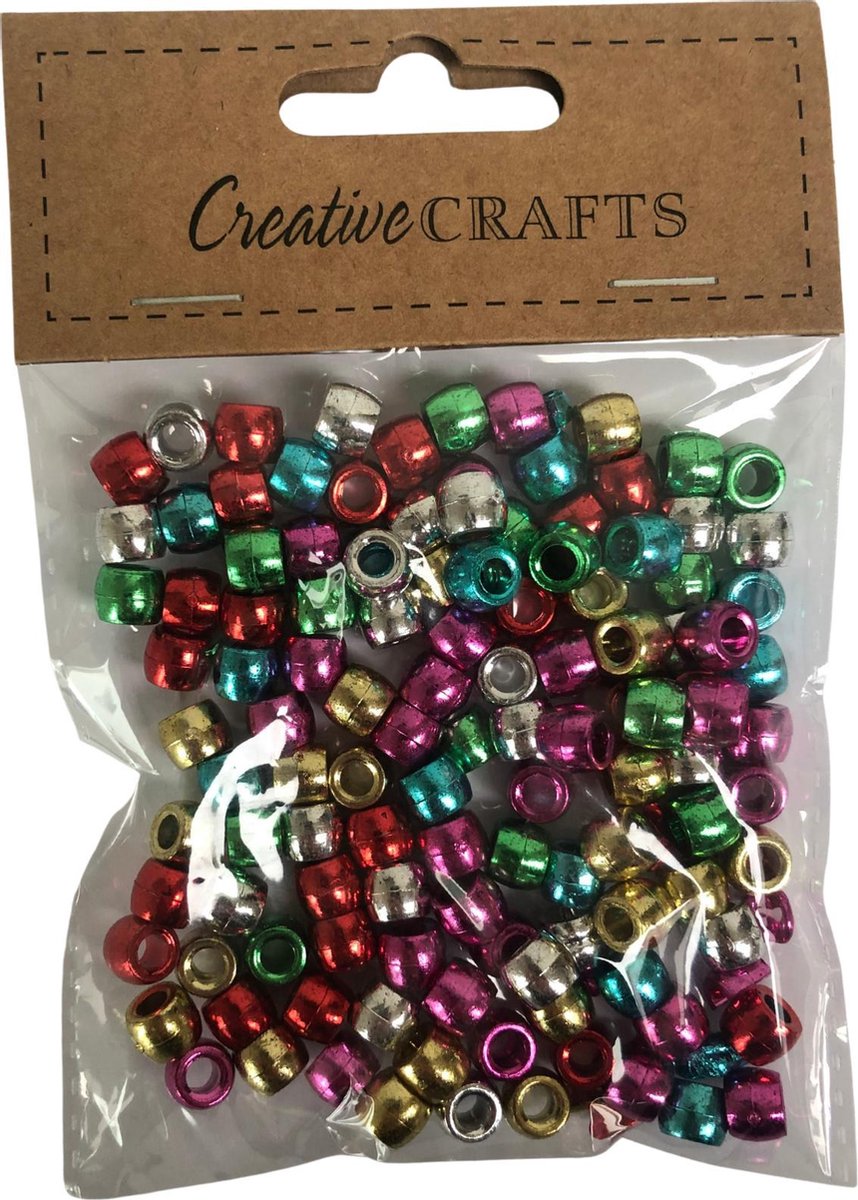 Kralen mix kleur glim - knutselspullen - decoratie - hobby - knutsel - versiering - maken - cadeau
