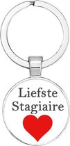 Akyol - Liefste Stagiaire Sleutelhanger - Afscheidscadeau stagiaire - Afscheid stagiaire - Cadeau stagiaire - Stagiair - Stage - Student - Opleiding - Leuk kado voor iemand die sta