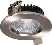 Ledmatters - Inbouwspot Nikkel - Dimbaar - 5 watt - 450 Lumen - 3000 Kelvin - Wit licht - IP65 Badkamerverlichting