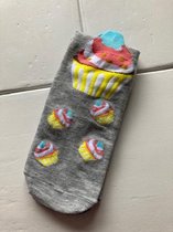 Cupcake enkelsokken - cake - sokken - damessokken - Unisex - Maat 36-41
