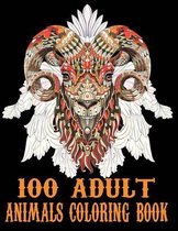 100 Adult Animals Coloring Book