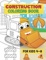 Construction Coloring Book For kids 4-8