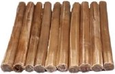 Geperste staaf Voordeelzak van 10st. Kauwstaven Runderhuid Snack Kauwbotten Hondensnacks Hond Snacks 25,4cm lang, 20mm dik