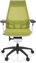 Bureaustoel - Met Armleuning - Netstof - Groen/Wit - Ergonomisch