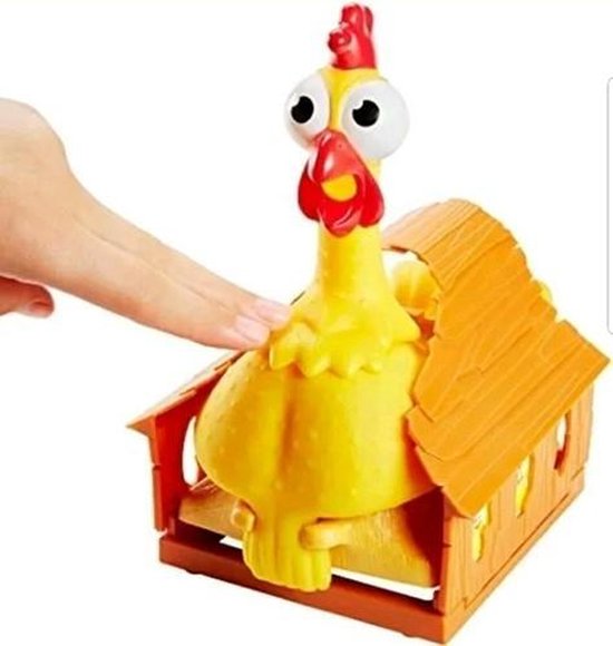 Thumbnail van een extra afbeelding van het spel Mattel Squawk Chicken Game The Egg-Splosive