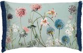 Dutch Decor BLOOM - Sierkussen met bloemenpatroon Jadeite 40x60 cm - groen