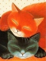 Diamond painting kit Sleeping Cats AZ-1306