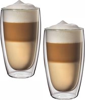 Glazen dubbelwandig Cappuccino/Latte Machiato 350ml - Set van 2 stuks