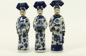 The Ming Garden Collection | Chinees Porselein | 3 Porseleinen Keizerinnen | Blauw & Wit