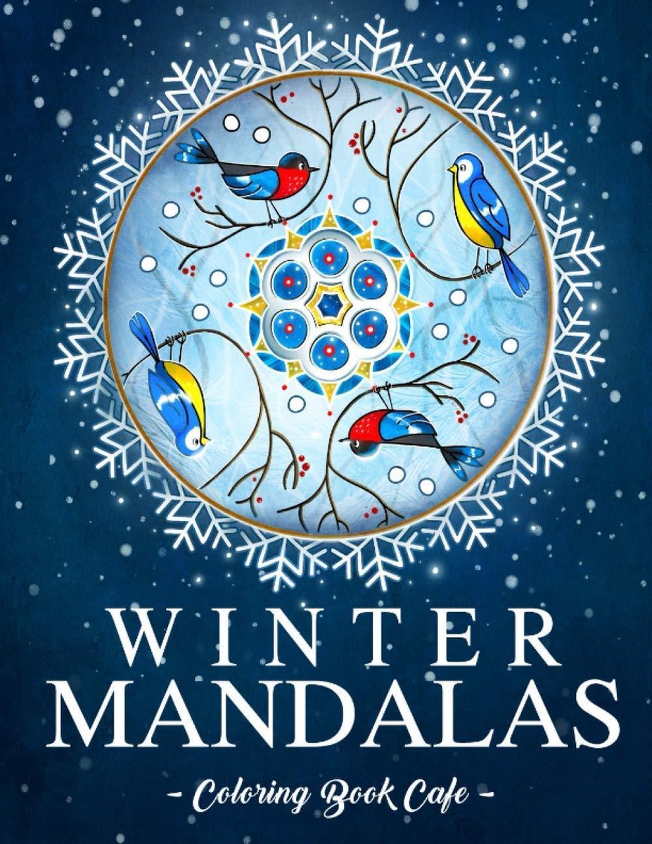 Winter Mandalas Coloring Book - Coloring Book Cafe - Kleurboek voor volwassenen