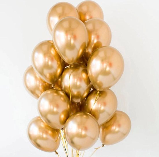 50 luxe metallic ballonnen - Goud metallic - Luxe uitstraling, premium  kwaliteit | bol.com