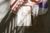 Luxe wenskaarten met rosé goudfolie – “Better Together” – set 3 dubbele kaarten – incl enveloppen