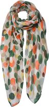 Juleeze Sjaal Dames Print JZSC0500 80*180 cm - Wit Polyester Shawl DamesSjaal